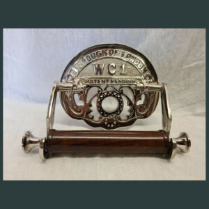 Victorian Style WC-1 Toilet Roll Holder Solid brass with chrome silver finish