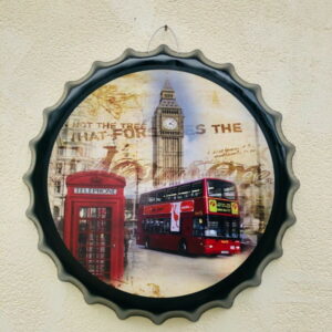 Wall Art/sign London Bus-telephone booth 40 cm