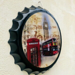 Wall Art/sign London Bus-telephone booth 40 cm