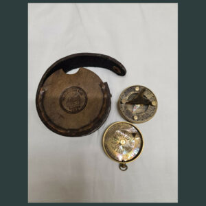 Donald compass  in leather case