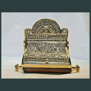 Victorian Style Heavy Toilet Roll Holder Solid brass finish