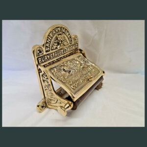 Victorian Style Heavy Toilet Roll Holder Solid brass finish