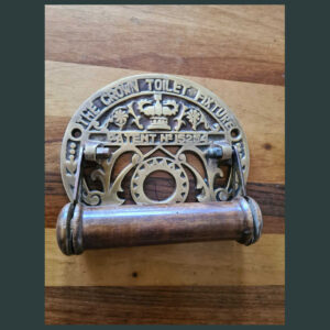 Crown Toilet Roll Holder With Bronze /Antique Finish