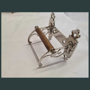 Victorian Toilet Roll Holder with Nickel Finish Vintage Style w/o/f