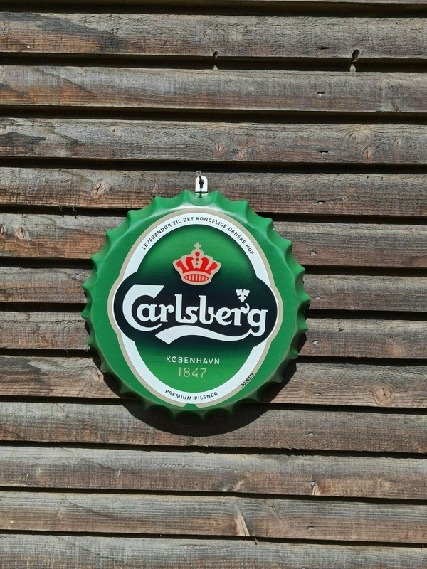 Wall Art Carlsberg/sign /Vintage Tin Metal 35cm