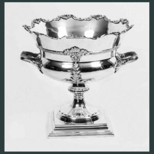 Elegant Victorain Style Sheffield Solid  Nickle Plated Wine Cooler