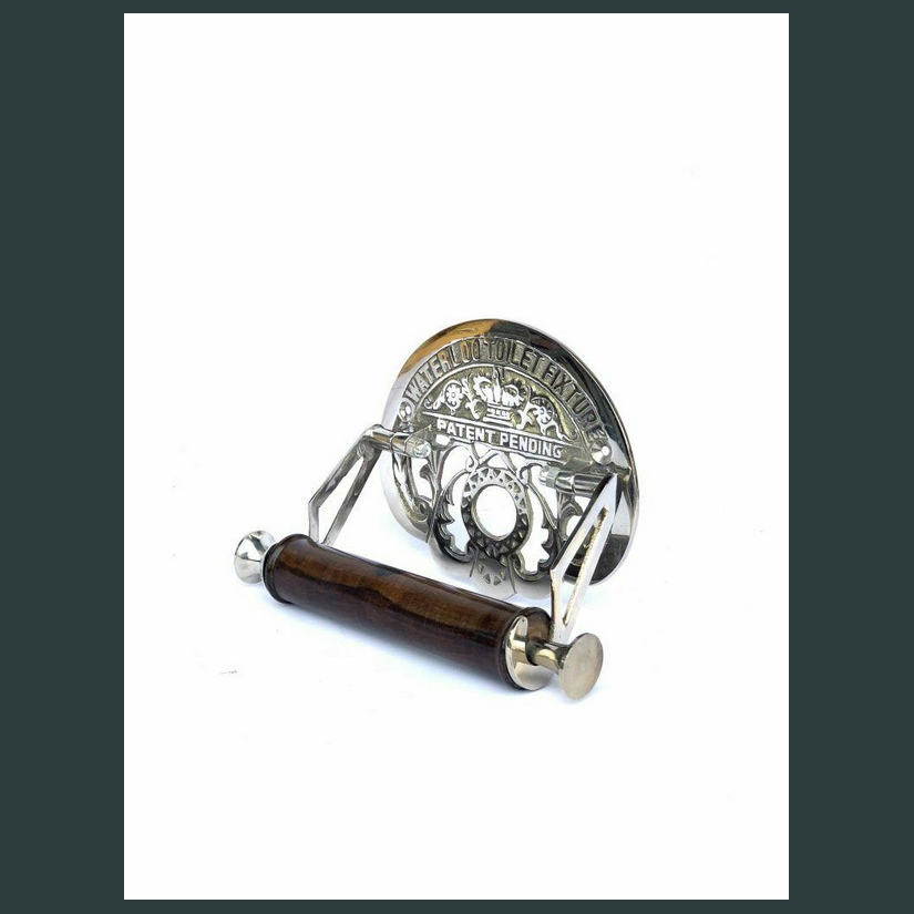 Victorian Water loo Toilet Roll Holder with chrome silver finish - Image 2