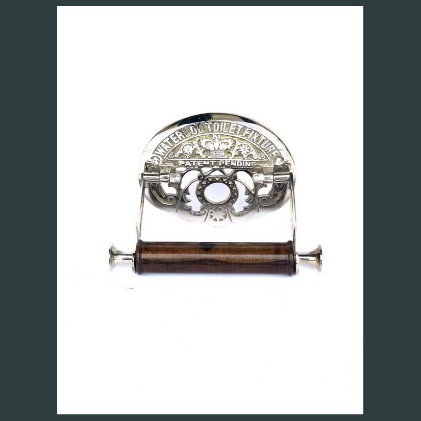 Victorian Water loo Toilet Roll Holder with chrome silver finish - Image 3