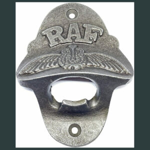 ANTIQUE RAF CAST IRON BAR WALL MOUNTED BOTTLE OPENER