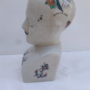 Tattoo design Porcelain phrenology head