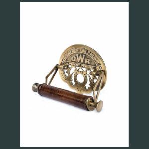 Victorian Style Toilet Roll Holder GREAT-WESTERN RAILWAY (GWR) Bronze