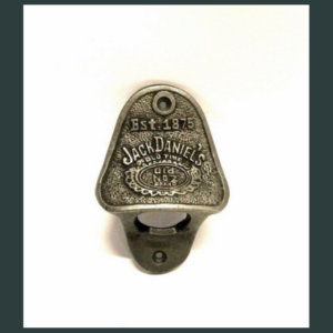 ANTIQUE JACK DANIELS CAST IRON BAR WALL MOUNTED BOTTLE OPENER