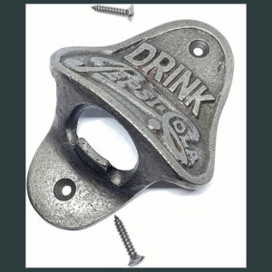 ANTIQUE DRINK PEPSI COLA CAST IRON BAR WALL MOUNTED BOTTLE OPENER