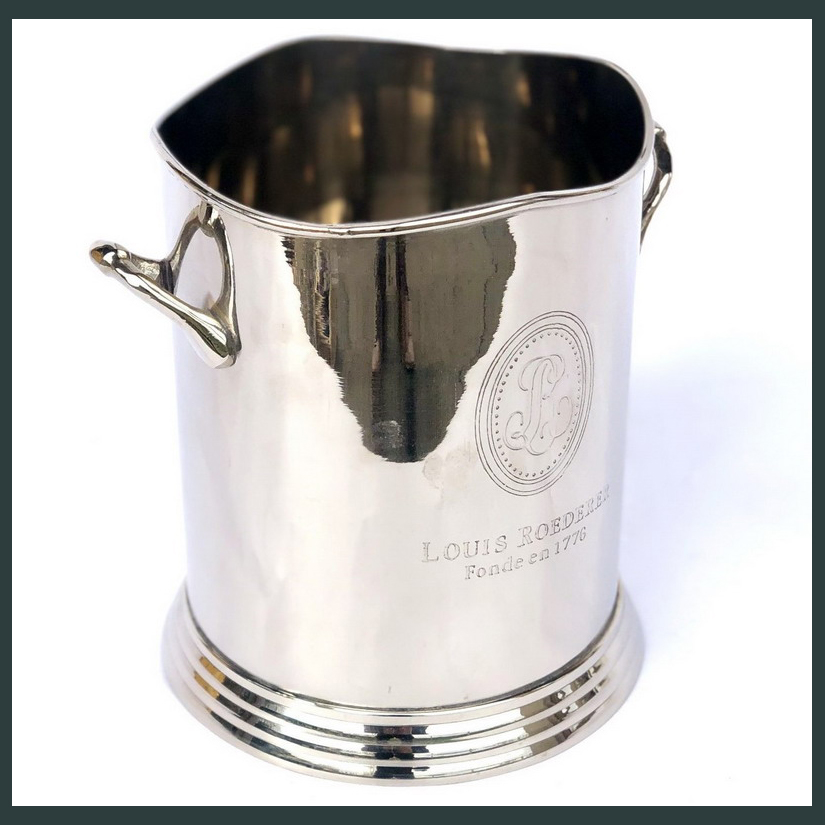 Classic Nickle Plated Louis Roederer Ice Bucket Champagne Cooler Large - Image 3