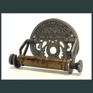 St Pancras Cast Iron Toilet Roll Holder Novelty Vintage