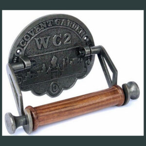 Cast Iron Covent Garden W.C 2 Toilet Roll Holder Vintage
