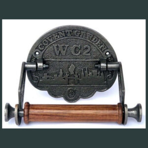 Cast Iron Covent Garden W.C 2 Toilet Roll Holder Vintage