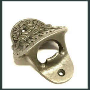 ANTIQUE STELLA ARTOIS CAST IRON BAR WALL MOUNTED BOTTLE OPENER