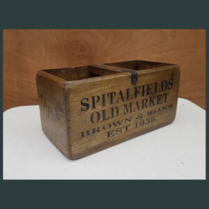 SPITALFIELDS OLD MARKET Wooden Boxes Crates Storage with Handle
