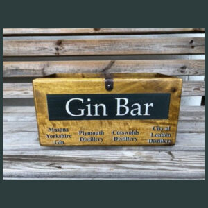 Antique Vintage Style Dry Gin Wooden Storage Box / Crates Hand made