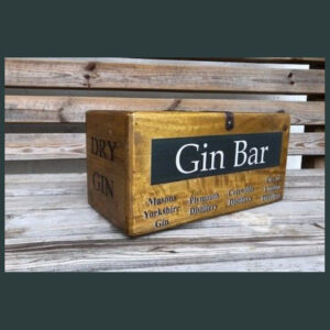 Antique Vintage Style Dry Gin Wooden Storage Box / Crates Hand made