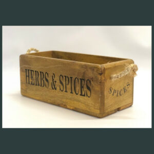 Herbs and Spices Wooden Crates
