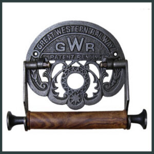 GWR Cast Iron  Toilet Roll Holder Vintage