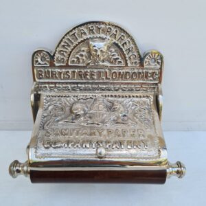 Victorian Style Heavy Toilet Roll Holder with Nickel finish