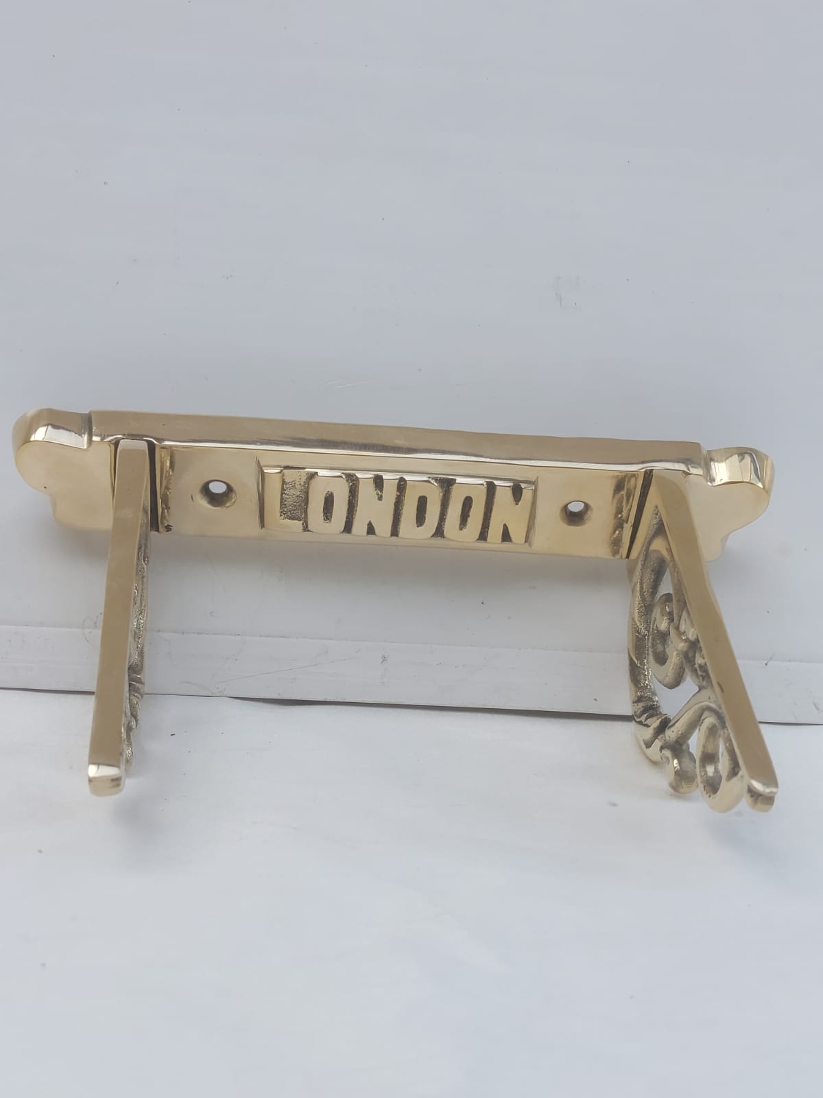 Victorian Style London Toilet Roll Holder (Brass ROD) - Image 6
