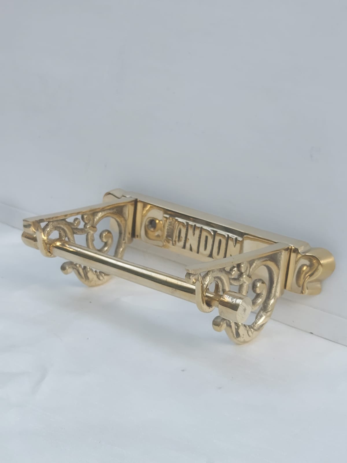 Victorian Style London Toilet Roll Holder (Brass ROD) - Image 5