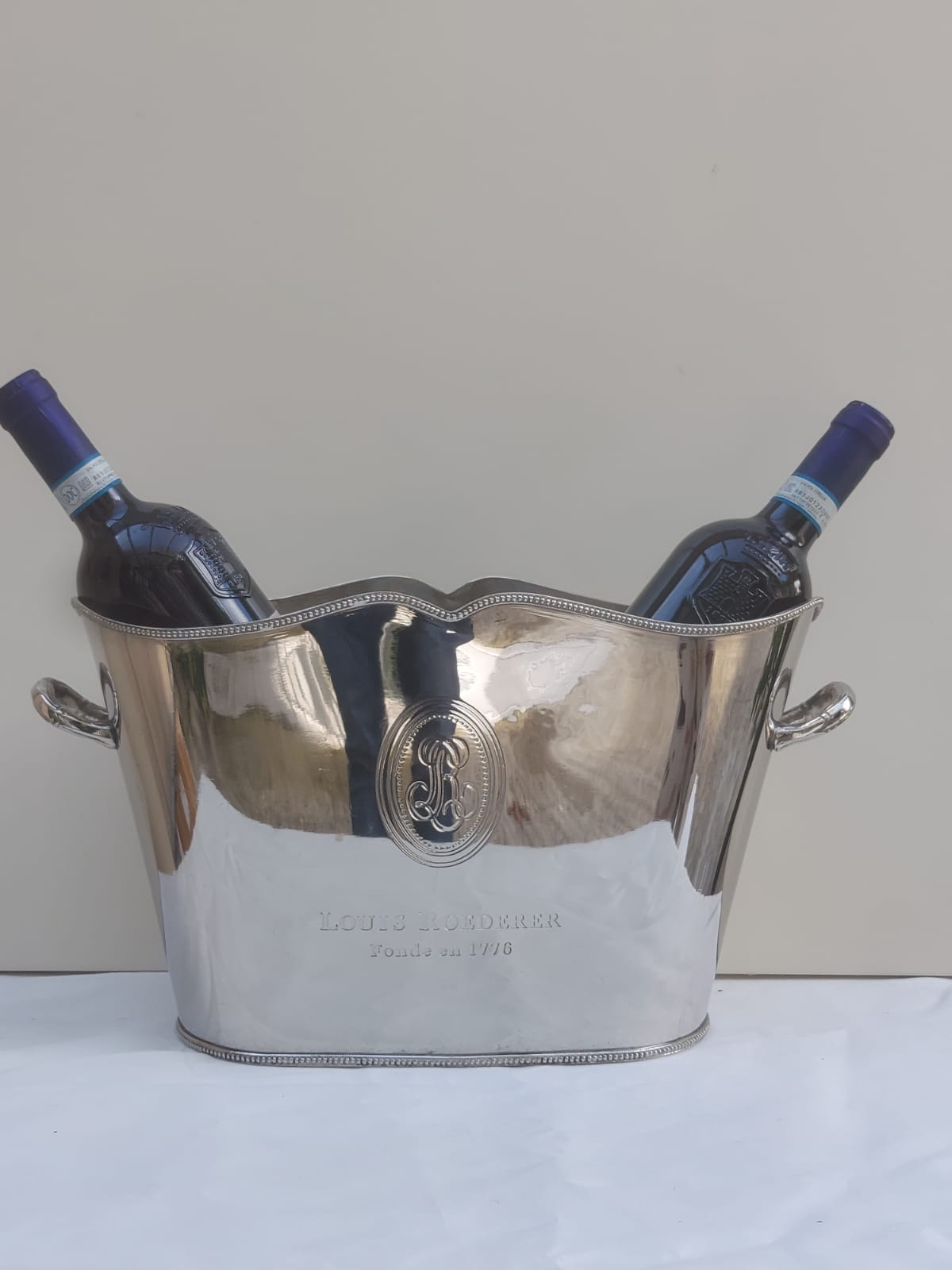2 BTL Elegant Victorain Style Louis Roedere Solid brass Nickle Plated Wine Cooler Ice bucket - Image 4