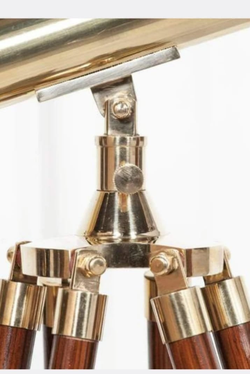 Large 1m Telescope on Wooden Stand - Image 3