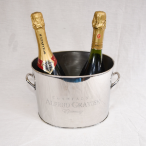 Nickel Plate Champagne Bucket Epernay Alfred Gratien wine cooler