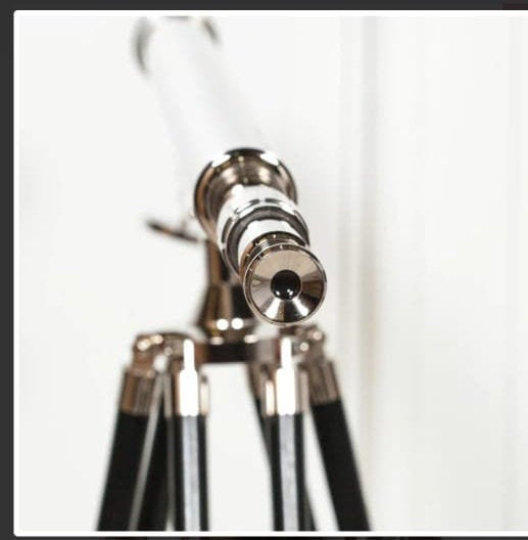 Large 1m Nickle Telescope on Wooden Stand - Image 3