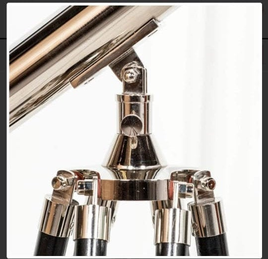 Large 1m Nickle Telescope on Wooden Stand - Image 4