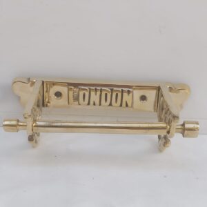 Victorian Style London Toilet Roll Holder (Brass ROD)