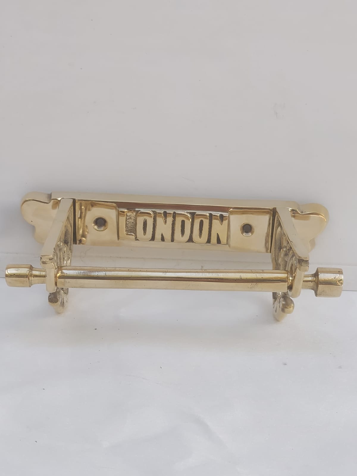 Victorian Style London Toilet Roll Holder (Brass ROD) - Image 7