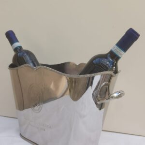 2 BTL Elegant Victorain Style Louis Roedere Solid brass Nickle Plated Wine Cooler Ice bucket