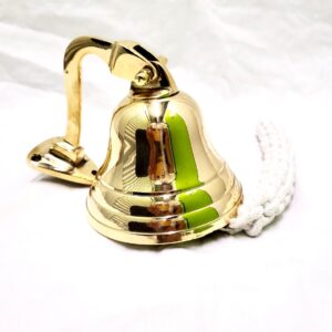 4 inch Wall Hanging Bell Brass
