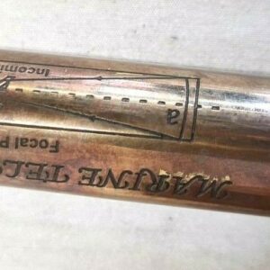 Brass Nautical Telescope with Leather Sheathed Marine Time Vintage Antique 16”