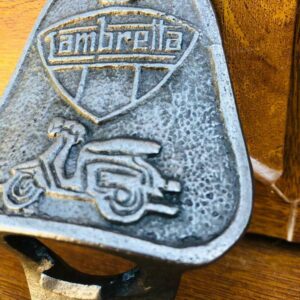 Antique Lambretta cast iron bar wall mounted bottle opener