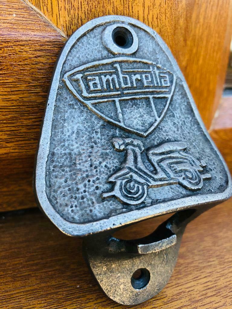 Antique Lambretta cast iron bar wall mounted bottle opener - Image 3