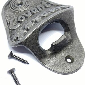 ANTIQUE COVENT GARDEN CAST IRON BAR WALL MOUNTED BOTTLE OPENER RETRO VINTAGE