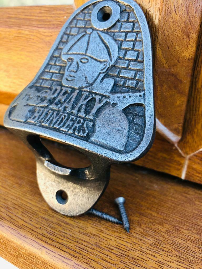 Antique Peaky Blinders cast iron bar wall mounted bottle opener - Image 2