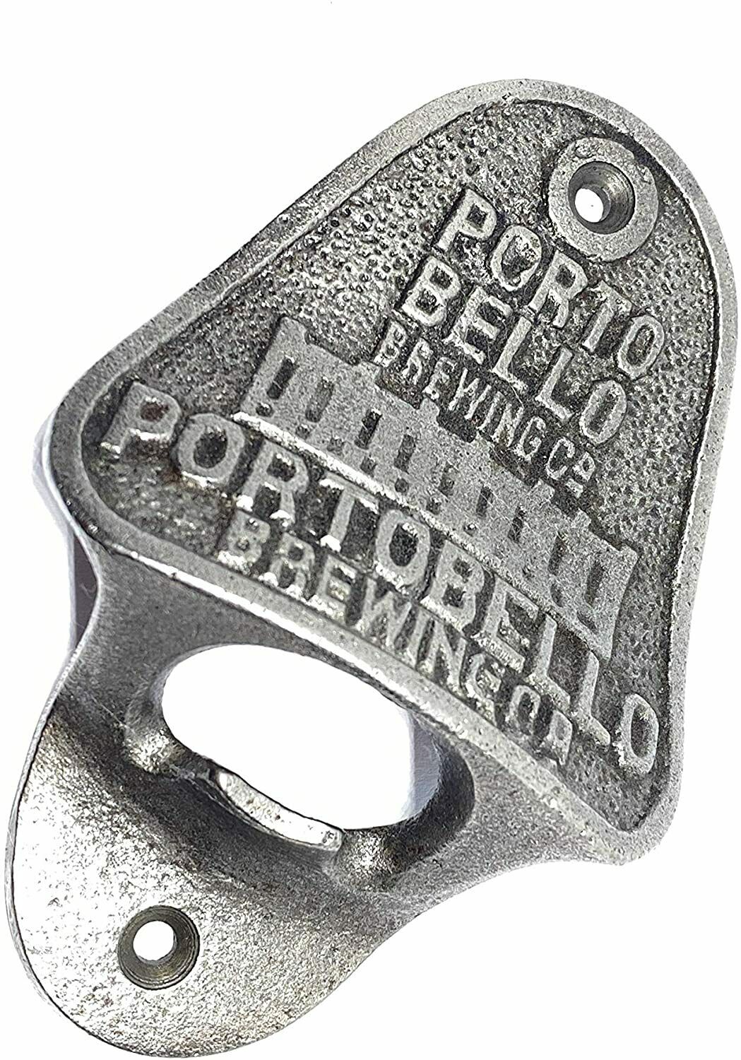 ANTIQUE PORTO BELLO CAST IRON BAR WALL MOUNTED BOTTLE OPENER RETRO VINTAGE - Image 2