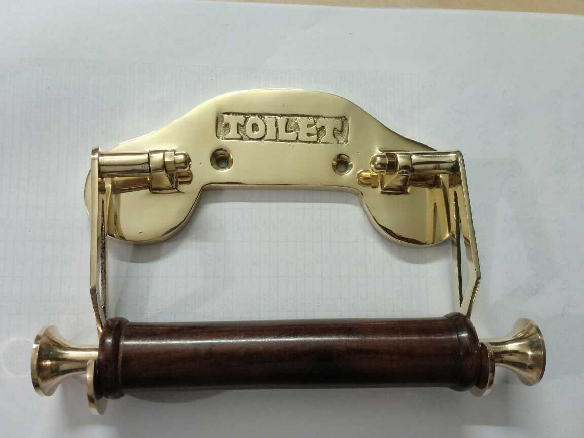 Simple Brass vintage design wall mounted toilet loo roll holder