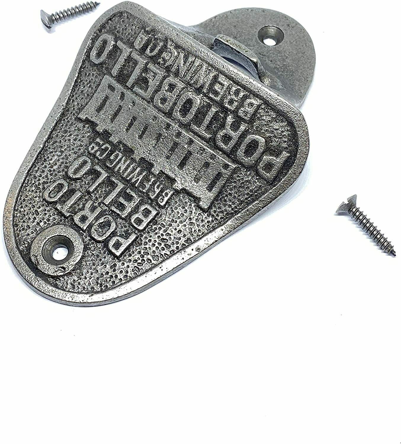 ANTIQUE PORTO BELLO CAST IRON BAR WALL MOUNTED BOTTLE OPENER RETRO VINTAGE - Image 3