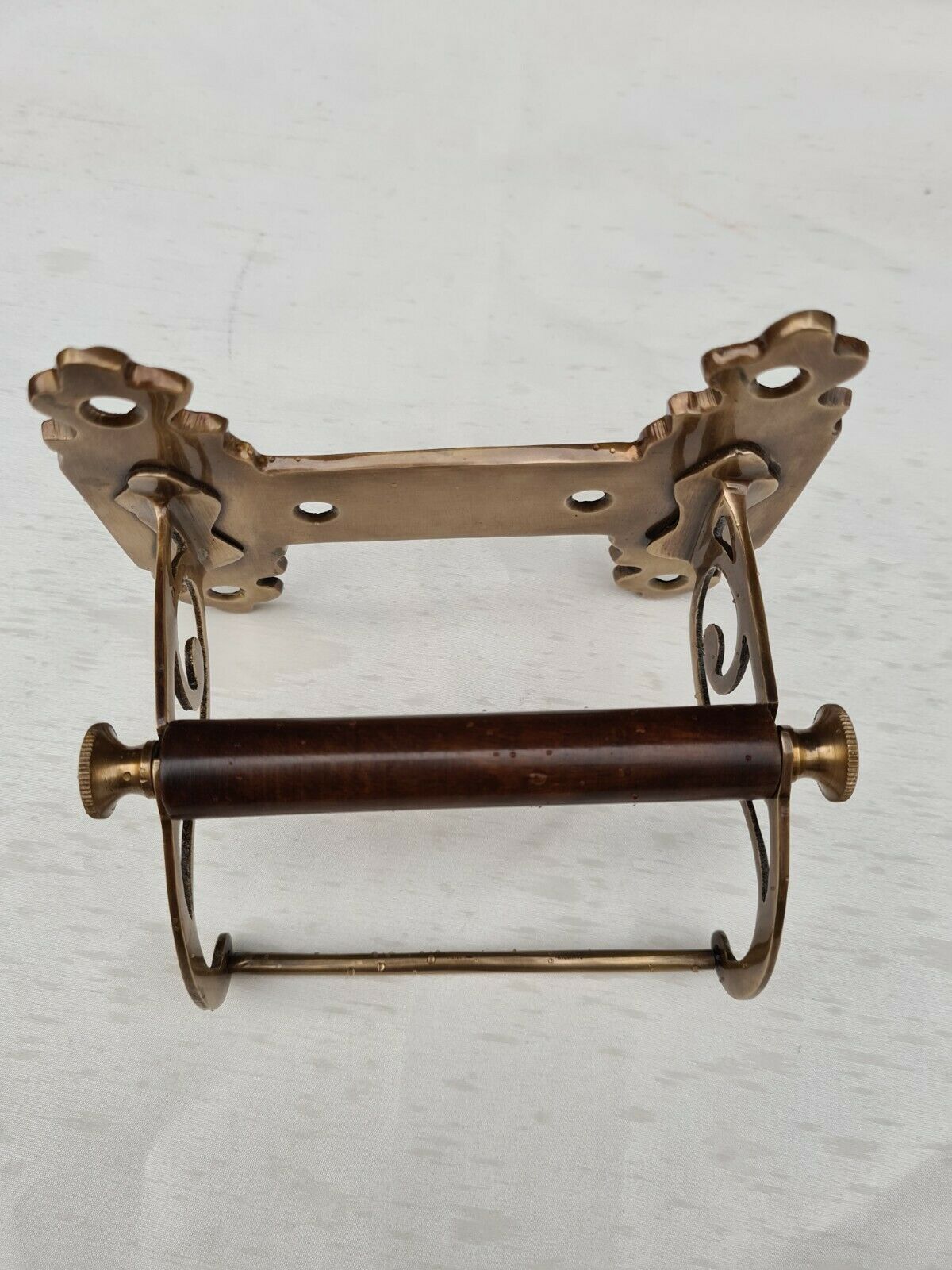 Victorian Style Toilet Roll Holder Copper Antique/Bronze Finish - Image 3