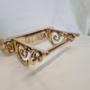 Victorian Style London Toilet Roll Holder (Brass ROD)