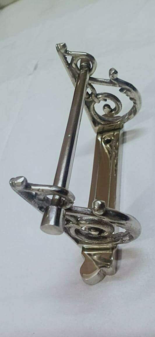 Victorian Toilet Roll Holder Chrome Vintage Edwardian Novelty Silver Nickel Old - Image 2